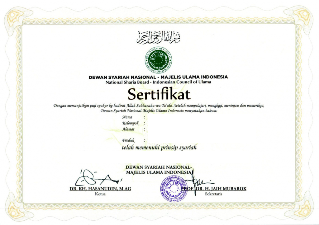 Sertifikat Syariah